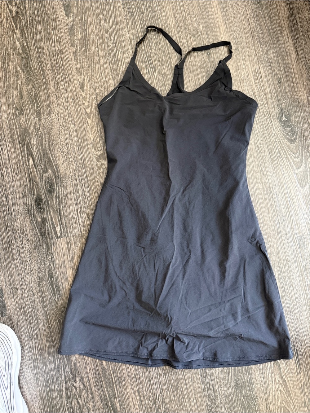 Outdoor Voices Black Athletic Tank Dress with Built-In Shorts xs